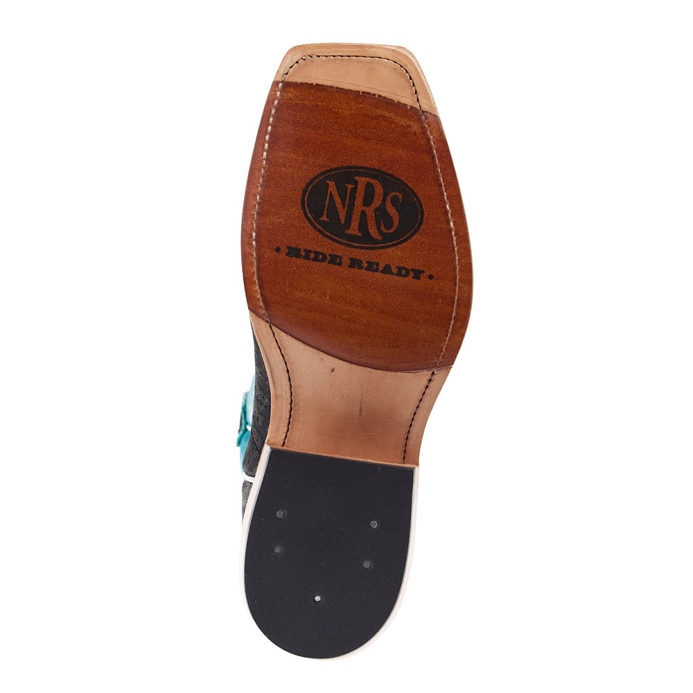 Olathe Boot Company Men's Ride Ready Grey Safari Elephant Vamp 15in Tu