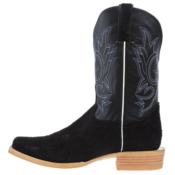 Hondo Enterprises Inc Men`s Black Roughout Vamp 11In Black Top Boot