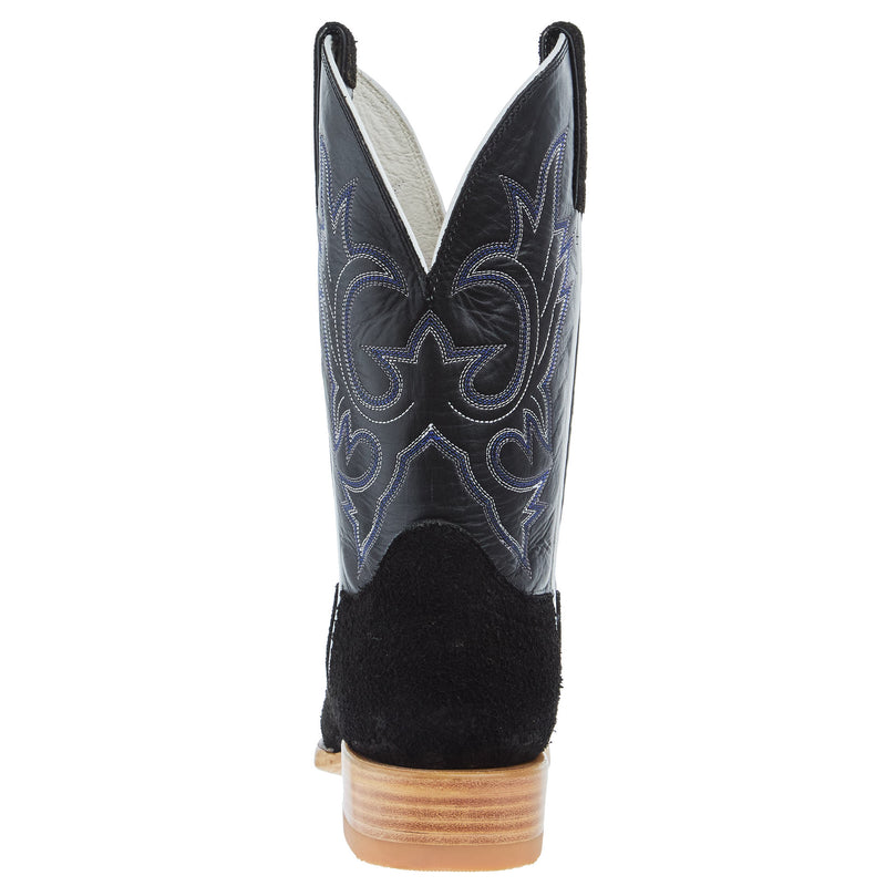 Hondo Enterprises Inc Men`s Black Roughout Vamp 11In Black Top Boot