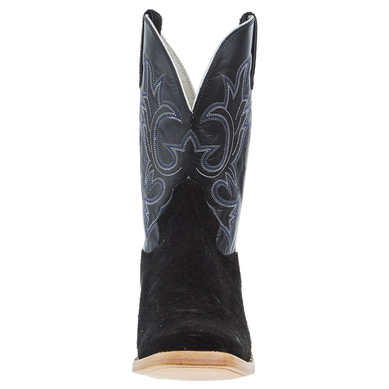 Hondo Enterprises Inc Men`s Black Roughout Vamp 11In Black Top Boot