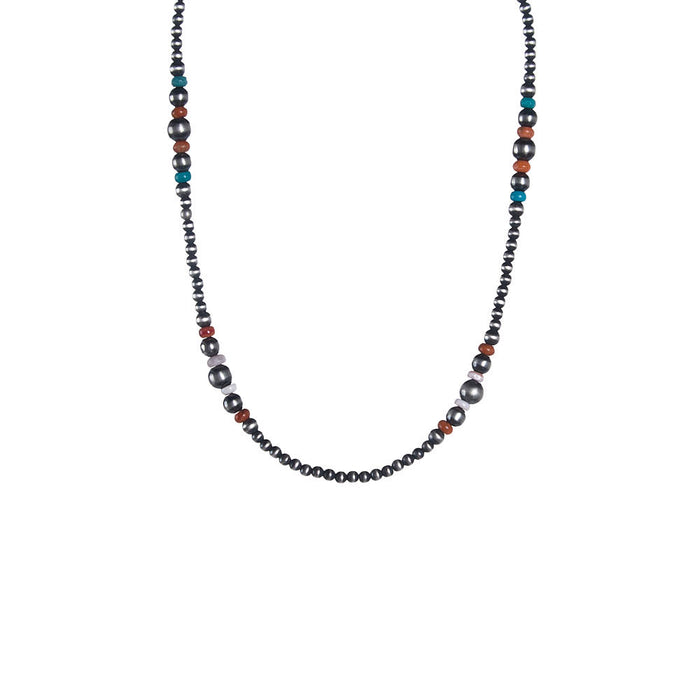 NRS Pearl & Assorted Turquoise Necklace