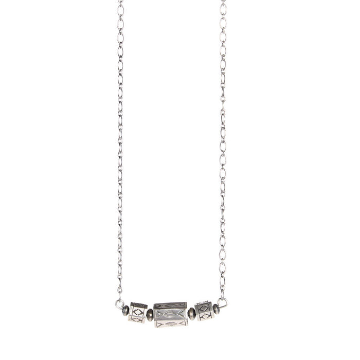 NRS Sterling Silver Bead Chain Necklace