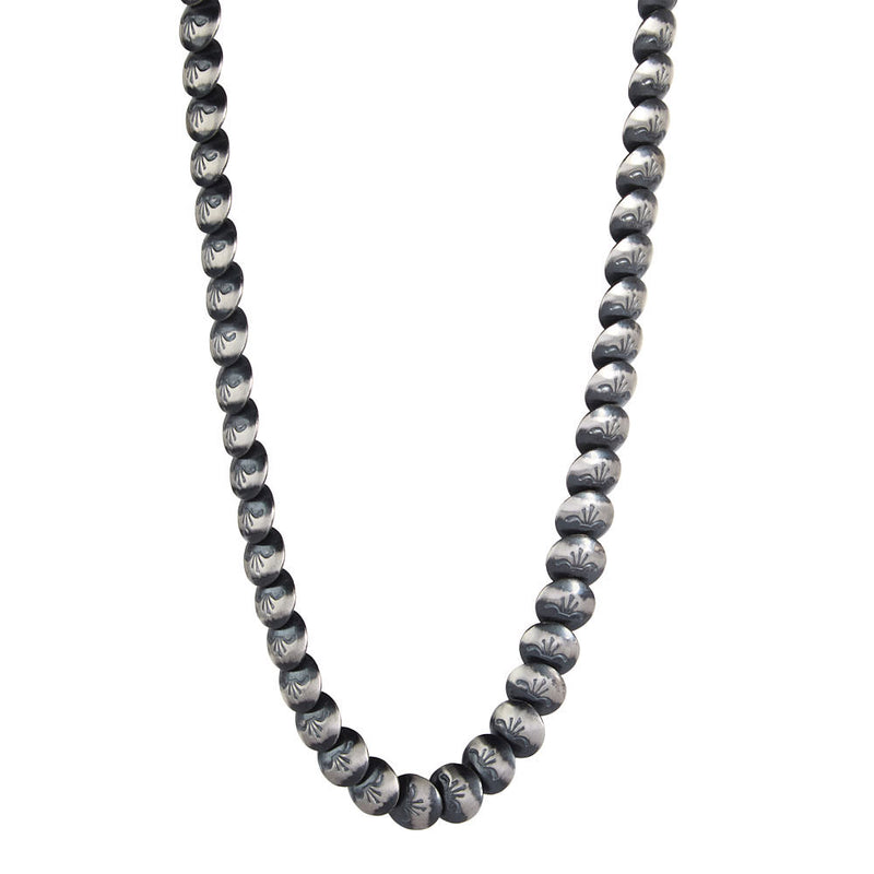 NRS Sterling Silver Flat Disc Necklace