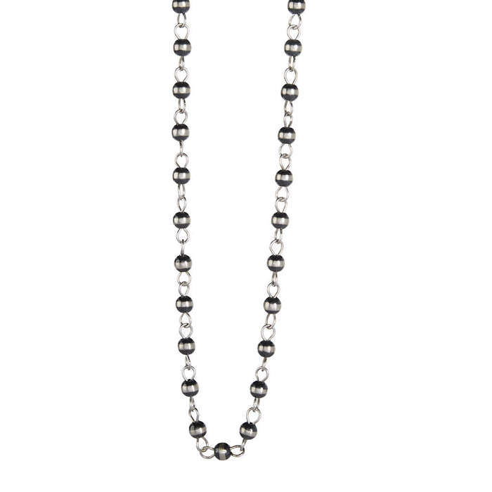 NRS Sterling Chain and Navajo Pearl Necklace