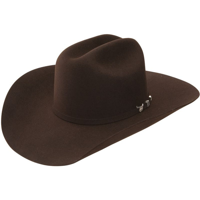 72 USTRC 6X Chocolate 4 1/4" Brim Felt Cowboy Hat