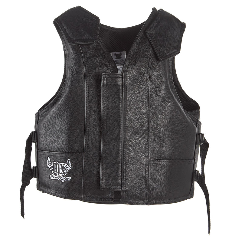 Mx Bull Ropes Adult Genuine Leather Bull Riding Protective Vest