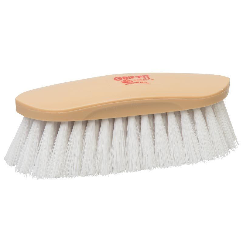 Leather White Livestock Brush