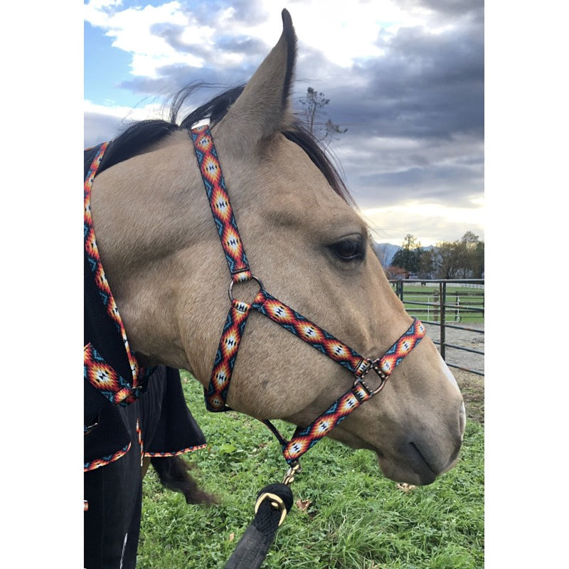 Patterned Nylon Horse Halter