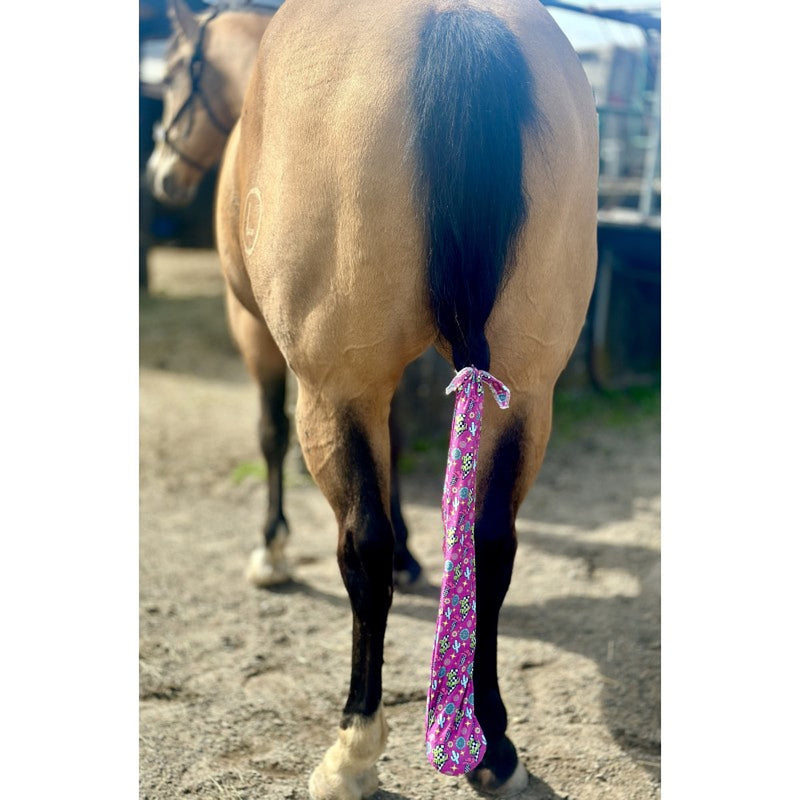 Patterned Lycra Tail Bag
