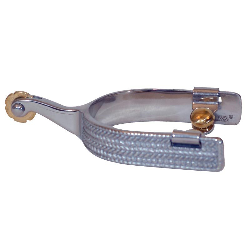 Silver Rope Design Spurs