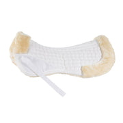 Quilted Half Pad with Faux Fur Trim
