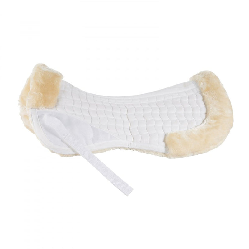 Quilted Half Pad with Faux Fur Trim