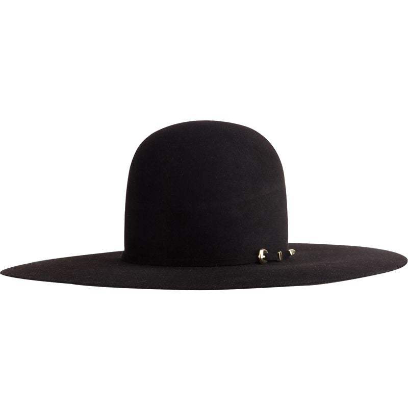 20X Black Open Crown Hat