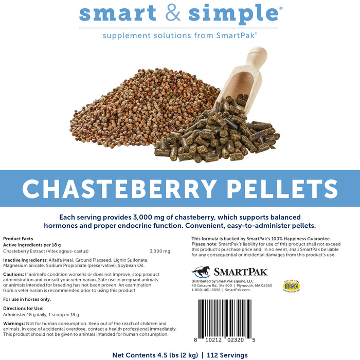 Smartequine Smart & Simple Chasteberry Pellets 4.5 lb Bag