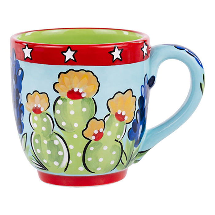 Glory Haus Inc Texas Wildflower Cactus Mug