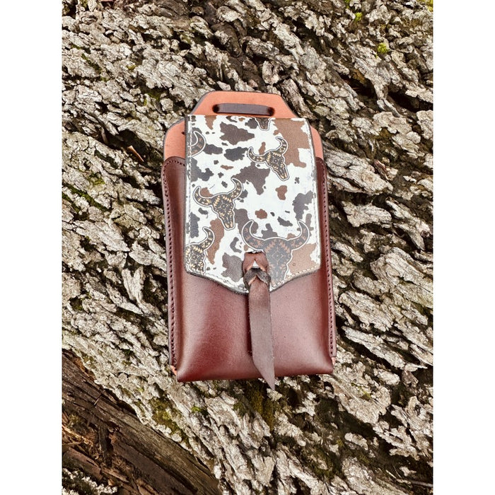 Patterned Cell Phone Back Cinch Holder