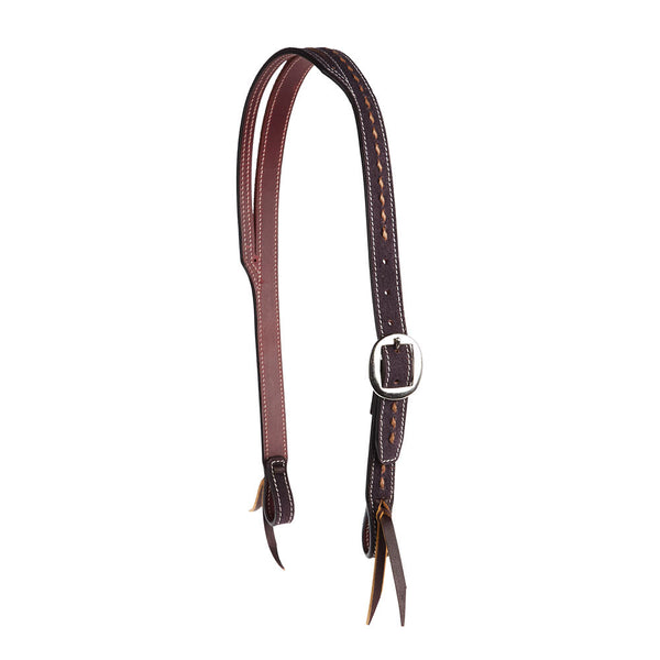 Sangle De Poitrail Pour Cheval Showman Roughout – Cuir Brut Avec Garniture Naturelle