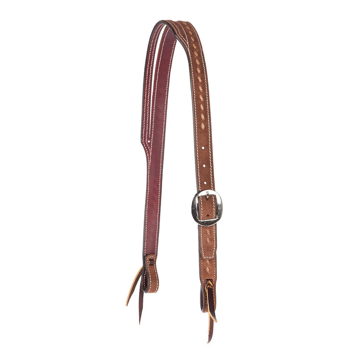 Roughout Slot Ear Headstall with Buckstitch