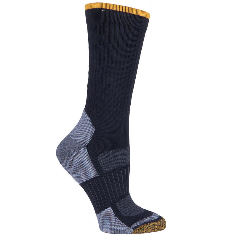 Nester Hoisery Unisex Tek Black High Performance Crew Socks 2 Pack