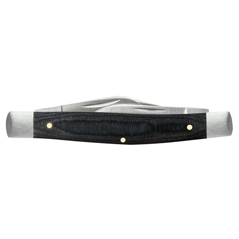 Case Smooth Black Micarta - Medium Stockman