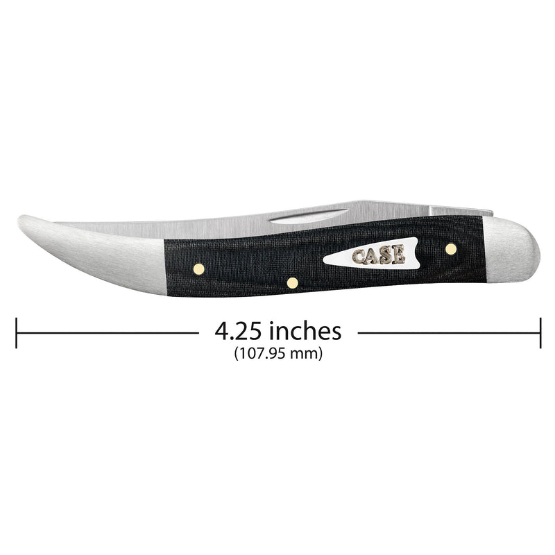 Case Smooth Black Micarta - Medium Texas Toothpick