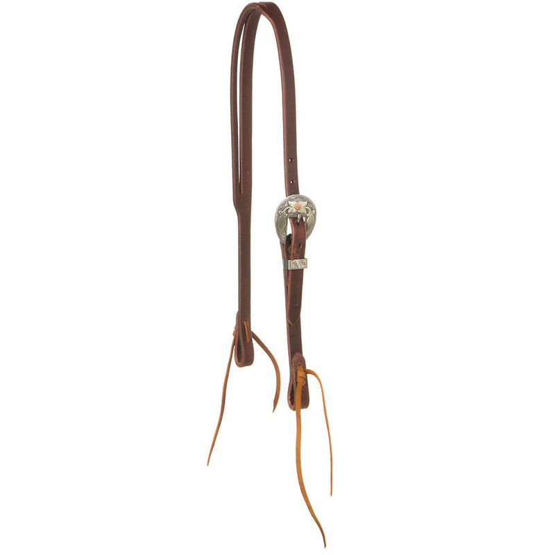 Slit Ear with Antique Flower Headstalls