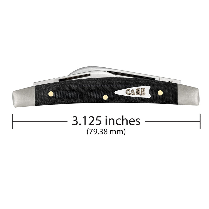 Case Smooth Black Micarta - Small Congress