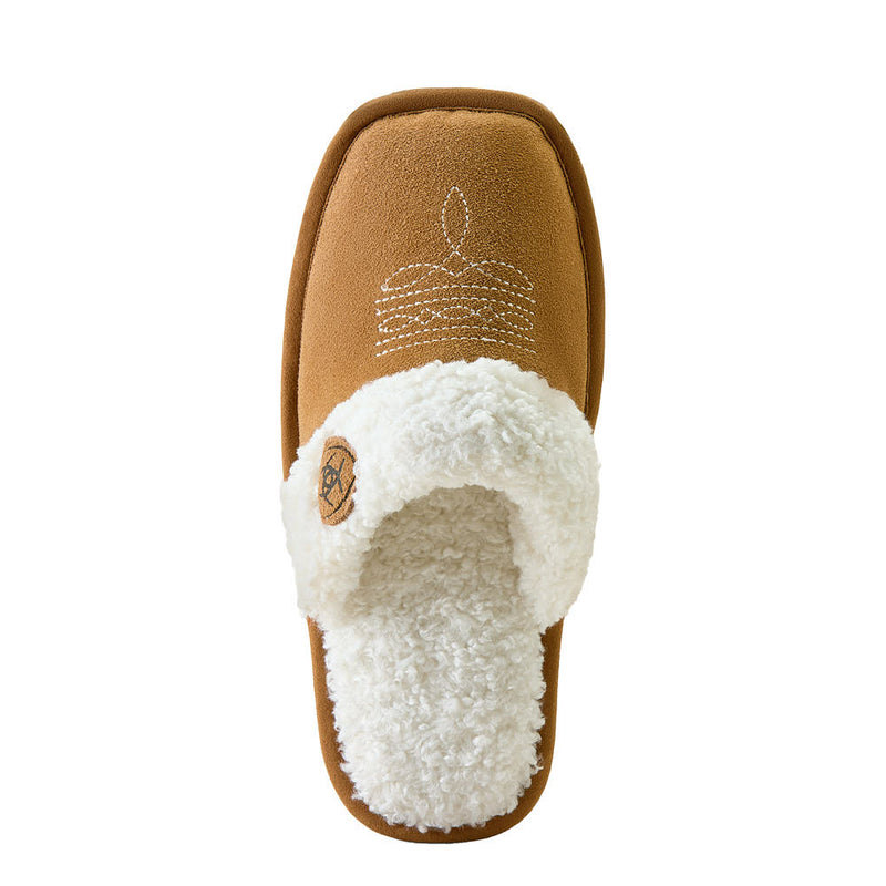 Nester Hoisery Women's Jackie Chestnut Square Toe Slipper