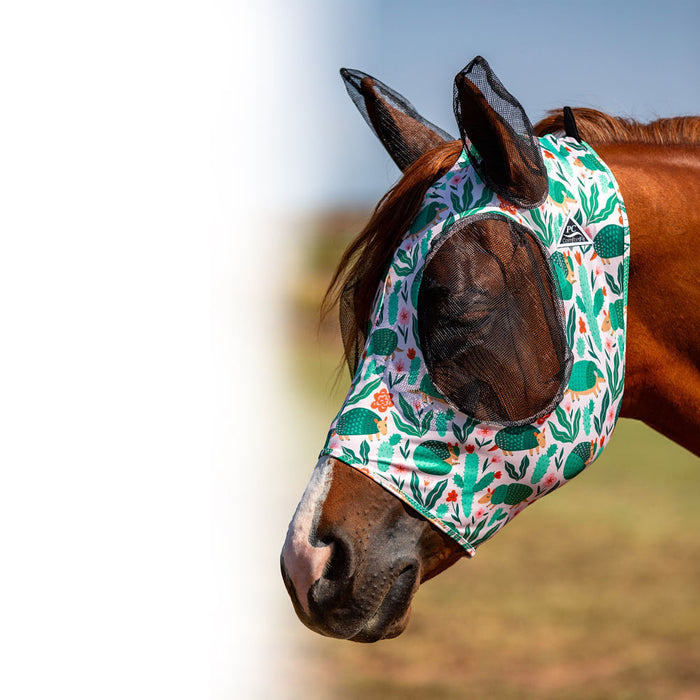 Patterned Comfort Fit Fly Mask