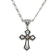 Antique Silver and Copper Cross Necklace