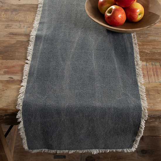 Lintex Lines Denim Stonewash Table Runner