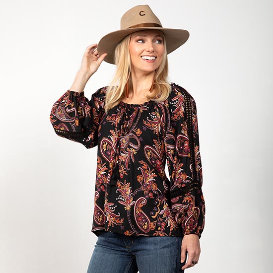 Star Paisley Whisper Top
