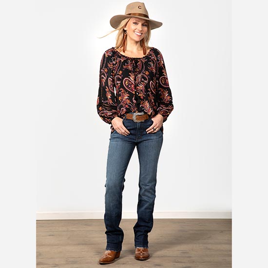 Star Paisley Whisper Top