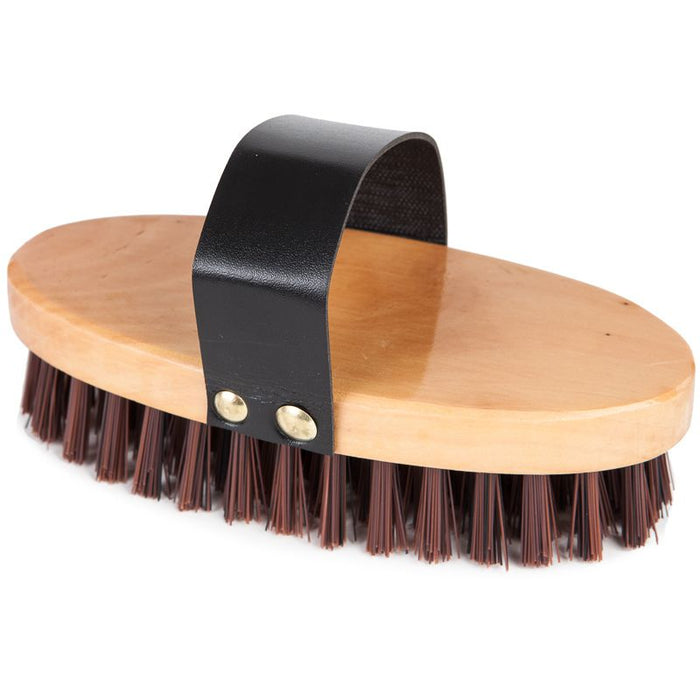 Large Cowboy Body Brush With Leather Strap