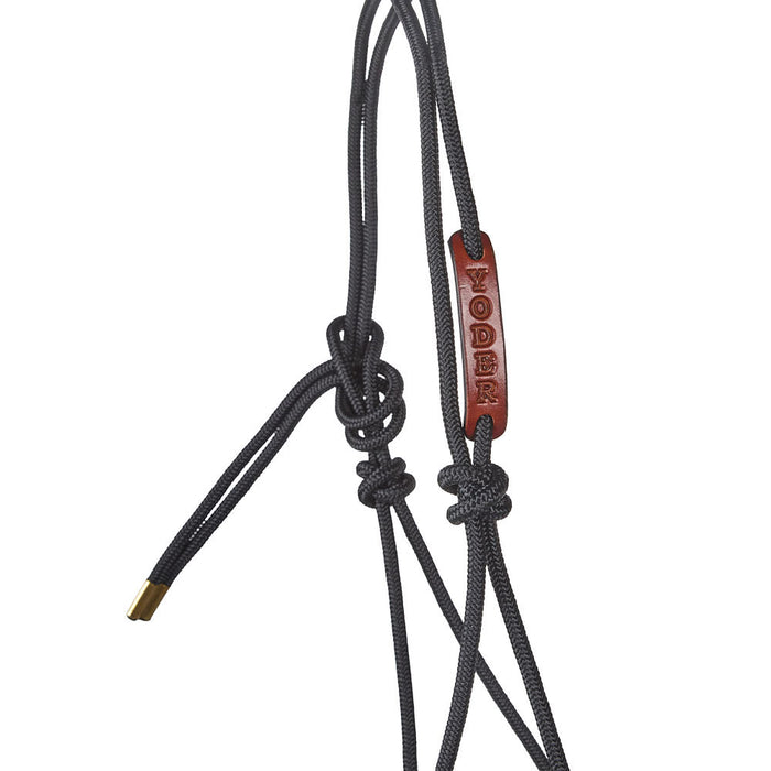 Yoder Equine Products Chain Knot Rope Halter with Atatched Lead Rope