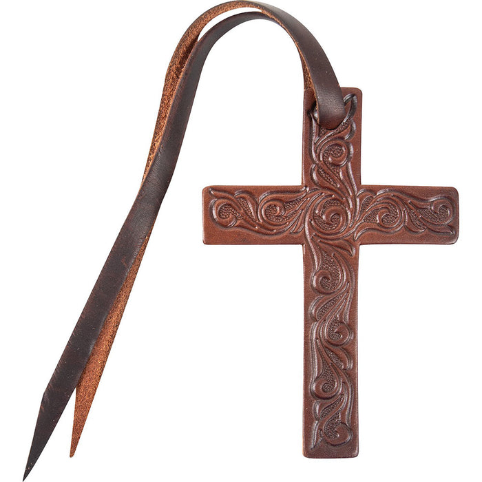 Tooled Leather Cross