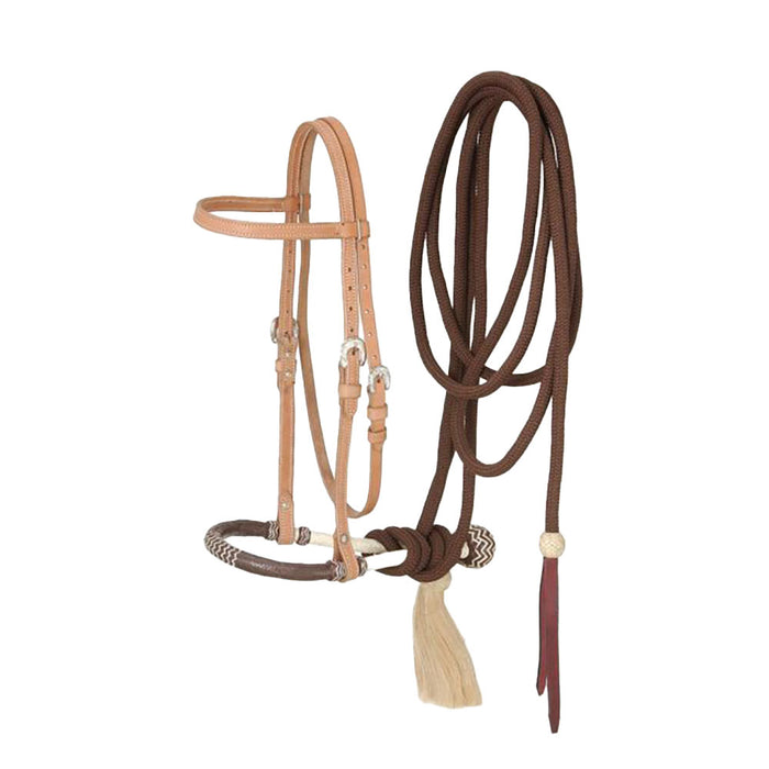 Browband Headstall, Bosal, Mecate Set