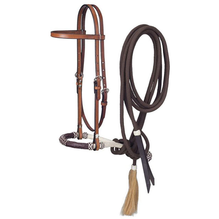Browband Headstall, Bosal, Mecate Set