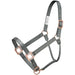 Nylon Halter with Rose Gold Hardware and Lead Rope