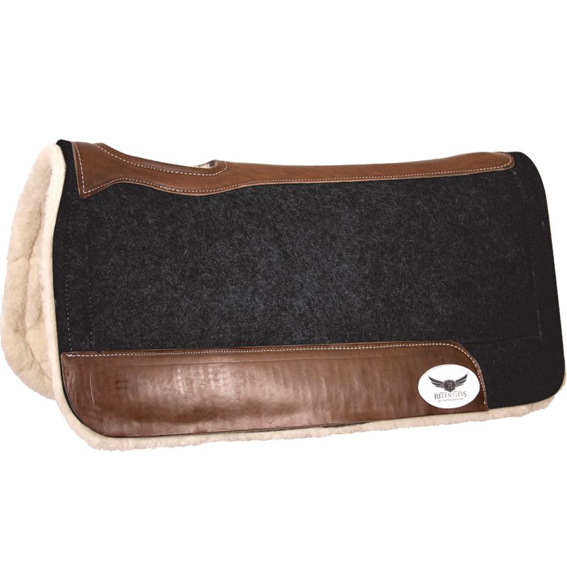 3/4" Trevor Brazile Black Extreme Roper Gel Saddle Pad