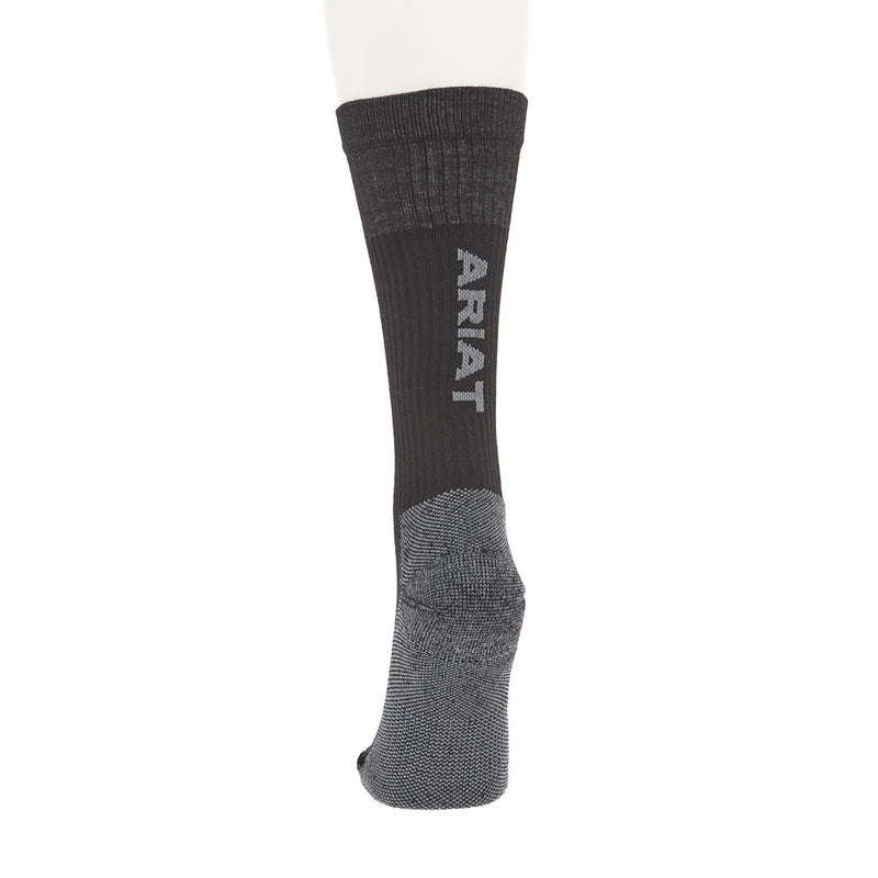 Ariat Kid`s VentTEK Black OTC Socks 2 Pack