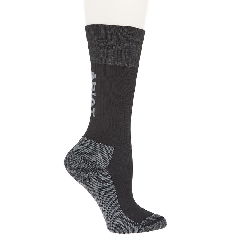 Ariat Kid`s VentTEK Black OTC Socks 2 Pack