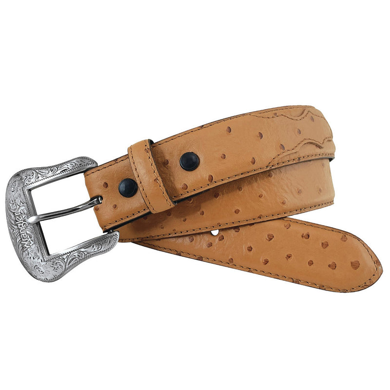 Men's Ostrich Leather Belt