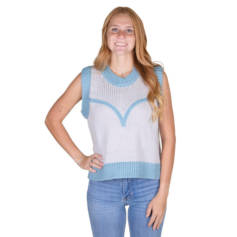 2 Fly Co. Dakota Denim Knit Top