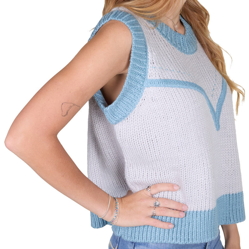 2 Fly Co. Dakota Denim Knit Top