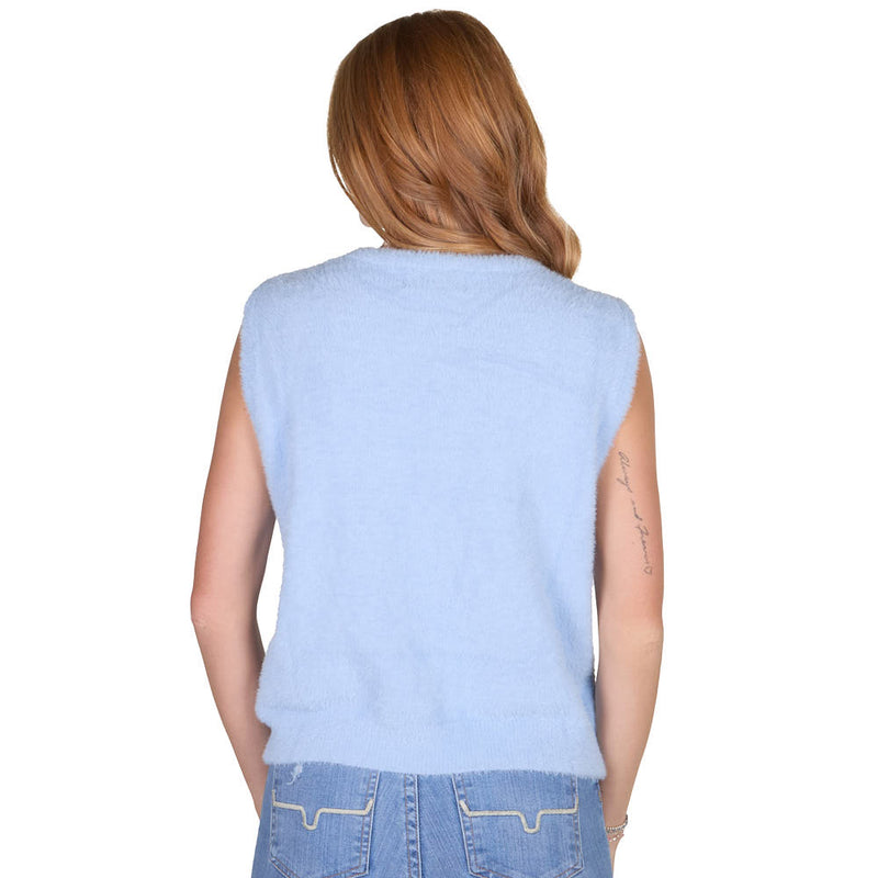 2 Fly Co. Ranch Light Blue Wrangler Sweater Vest