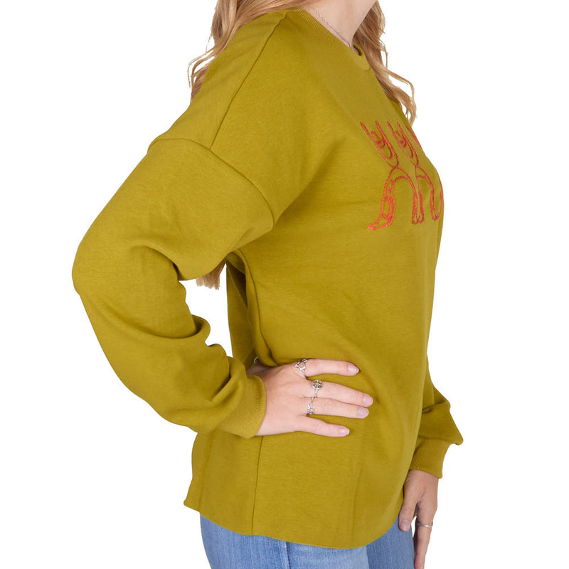 2 Fly Co. Chartreuse Luck Be Cowboy Pullover