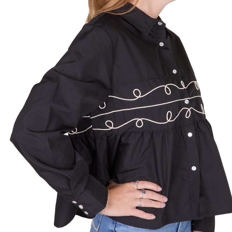 2 Fly Co. Midnight Loopty Lou Long Sleeve Top
