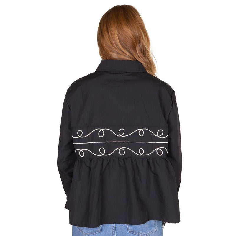 2 Fly Co. Midnight Loopty Lou Long Sleeve Top