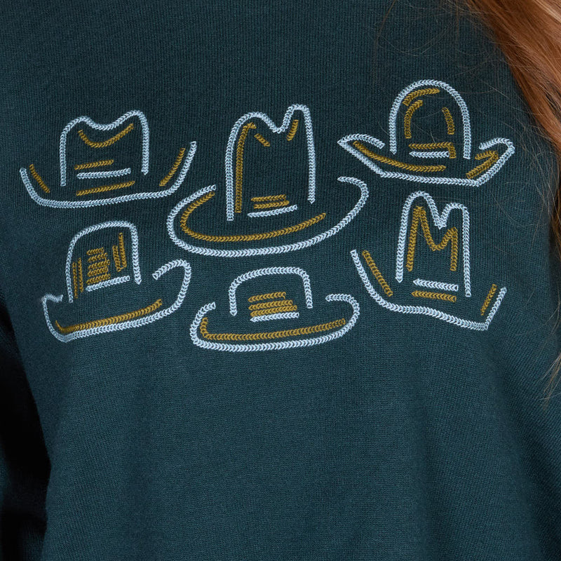 2 Fly Co. Green Tip Your Hatz Sweater